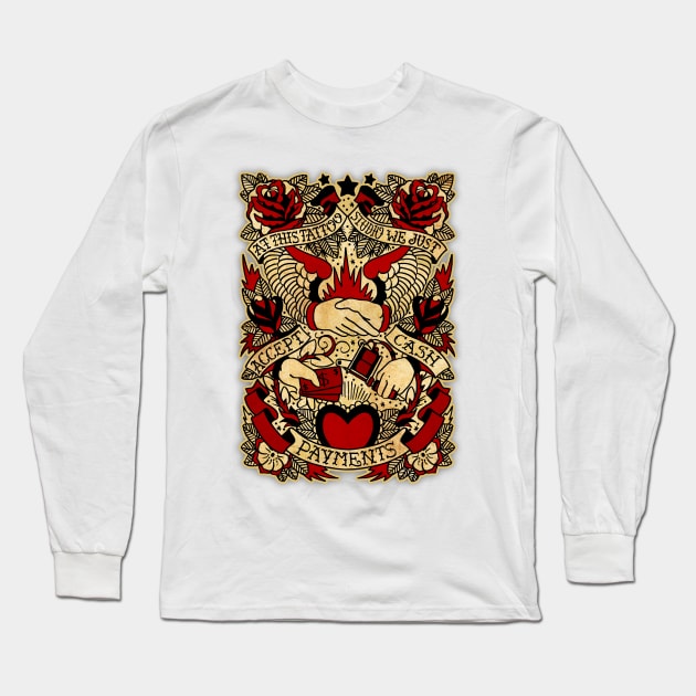 Tattoo studio Long Sleeve T-Shirt by Don Chuck Carvalho